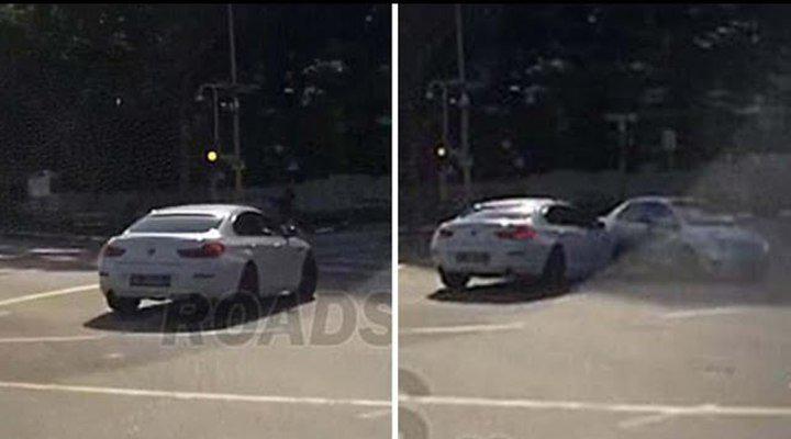 A teleported car causes an accident in Singapore