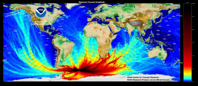 cunamis, gamta, klimatas, stichinės nelaimės
