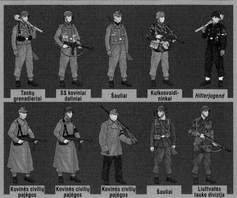 Antrojo pasaulinio karo vokiečių armijos uniformos 1944-1945 metais