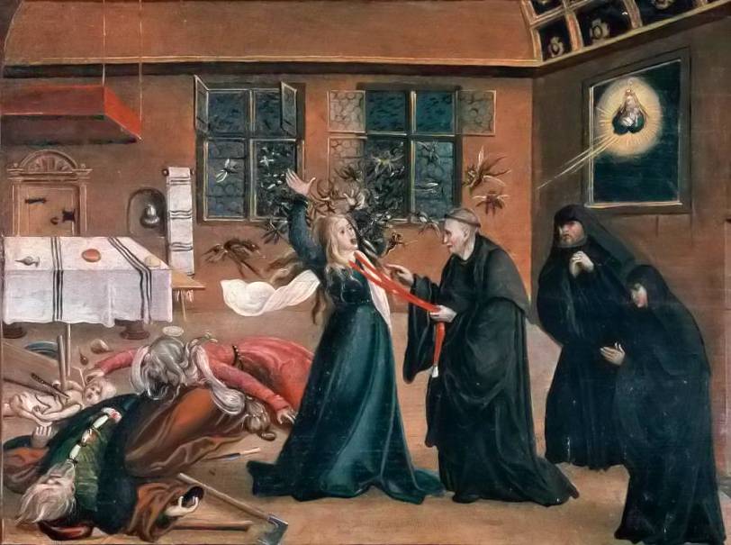 Velnių apsėdimo istorija ir egzorcizmas Naujojoje Prancūzijoje XVII am