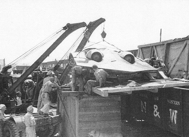 „Ho 229“ atkeliauja į JAV 1945 metais