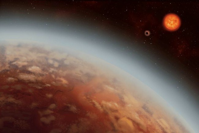 Egzoplanetos K2-18 b atmosferoje yra bent šiek tiek vandens garų