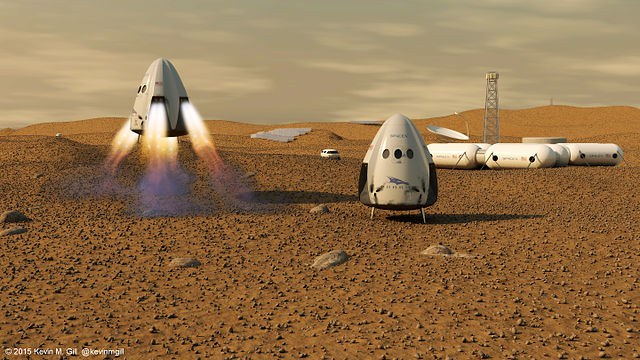 Marsas, Mokslas, kolonizacija, kosmosas, Elonas Muskas