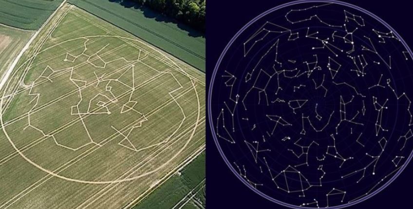 “Space Map” Found On A Wheat Field In France