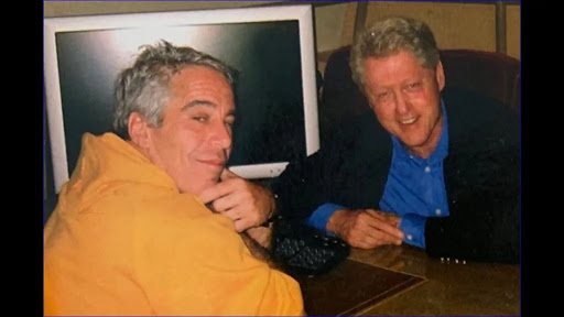 Jeffrey Epstein and his close friend and associate Bill Clinton