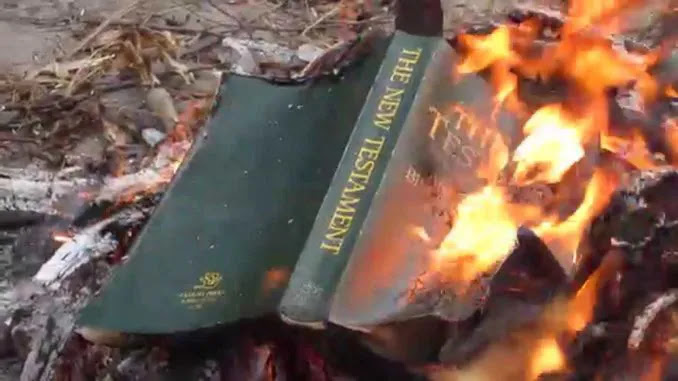 Portland Antifa Rioters Are Now Burning Bibles, US Flags and Animals