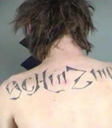 Edward Thomas Schinzing’s self-identifying back tattoo