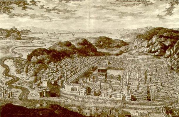 Drawing of Mecca (1850).