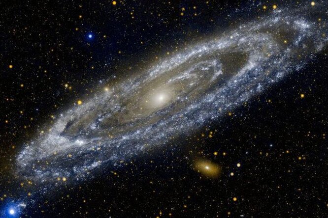 What threatens the Milky Way with a collision with the Andromeda galax