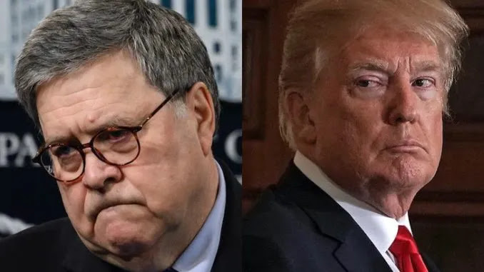 Deep State Stooge Bill Barr Considers Resigning Before Trump Fires Him