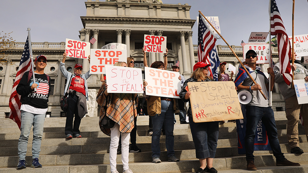 Protesters swarm home of Michigan Sec. of State Jocelyn Benson, who or