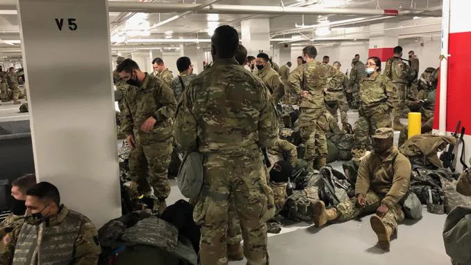 National Guardsmen Told To Leave Capitol, Forced To Sleep In Cold Park