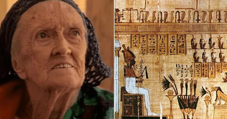 Was Dorothy Eady (left) a reincarnated Egyptian priestess?