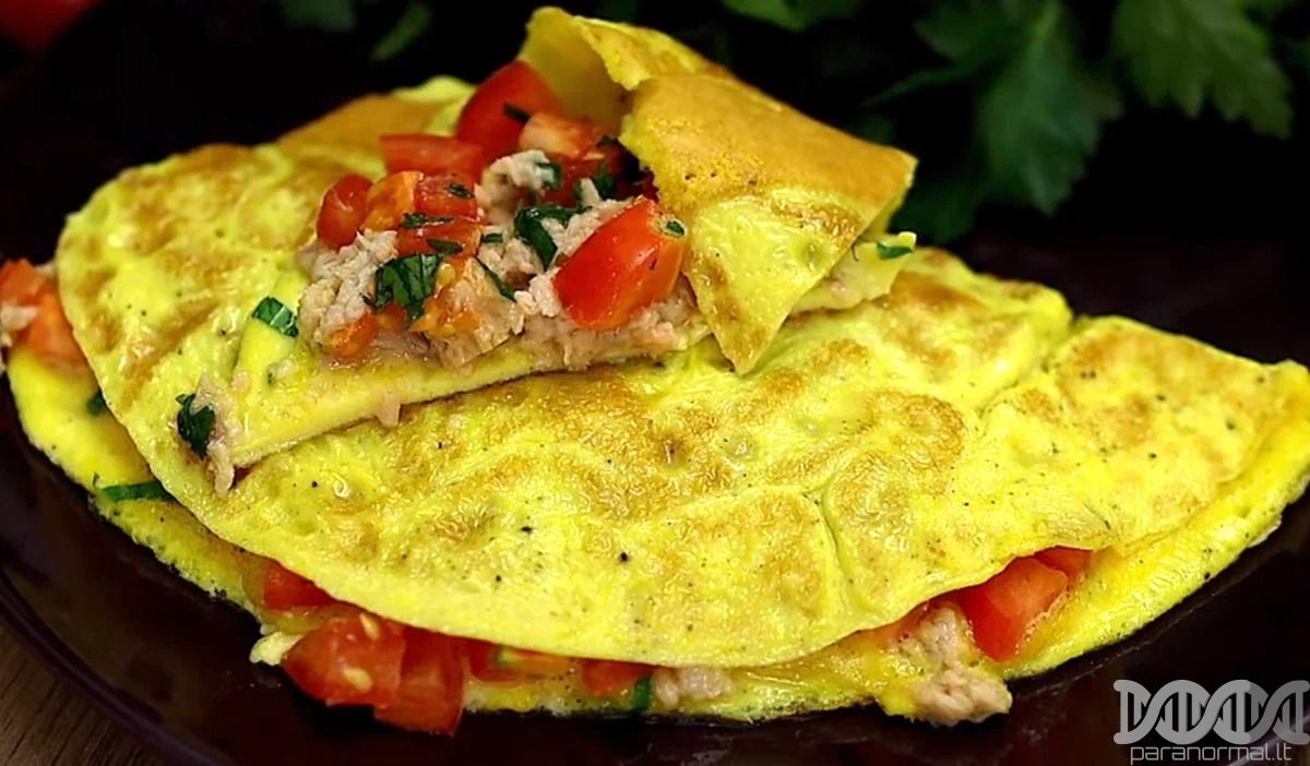 Pusryčiai: subtilus tuno omletas (skanus ir lengvai pagaminamas)