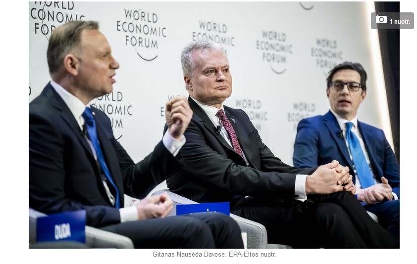 G.Nausėda Davose: karo baigtis lems Europos ateitį