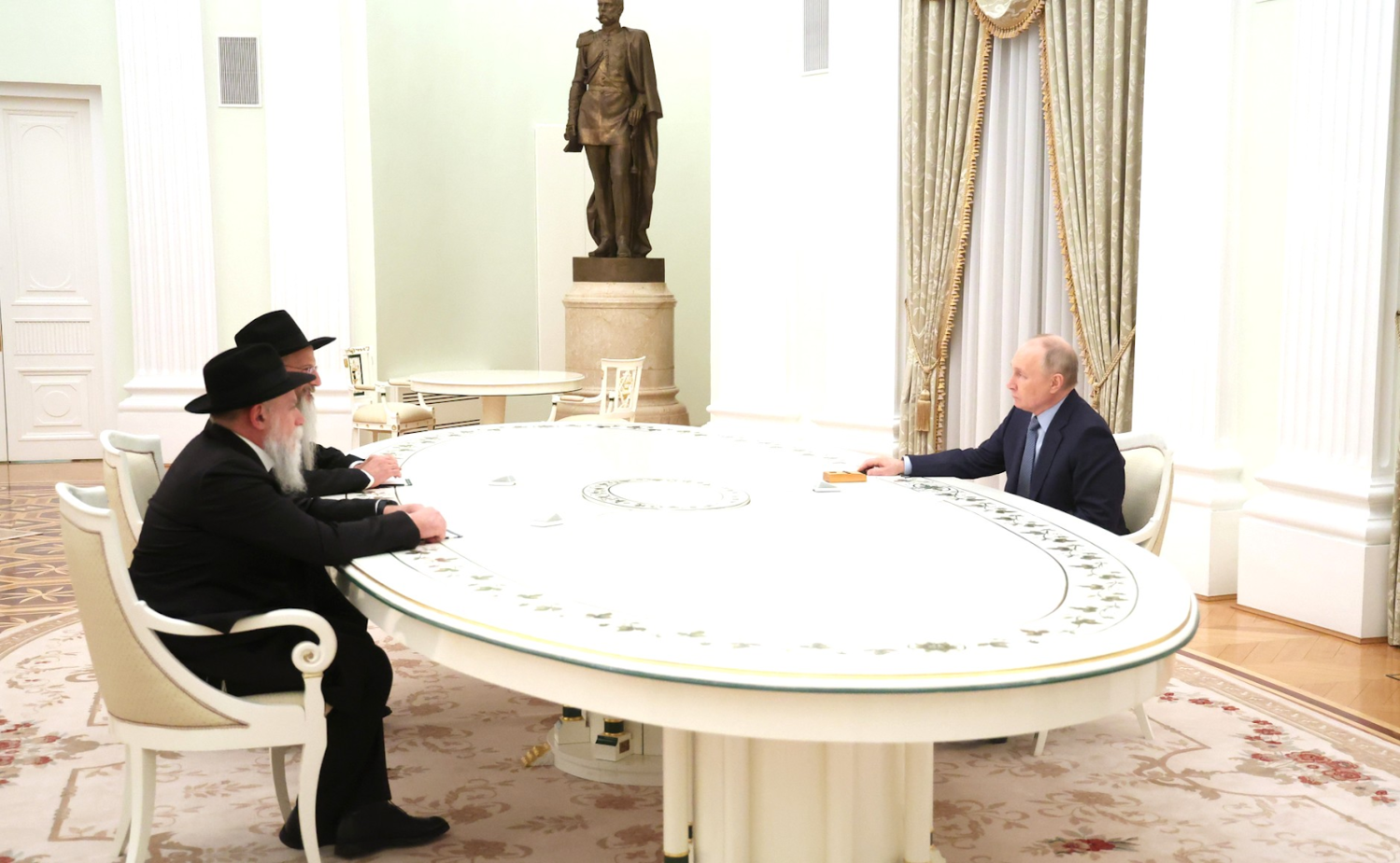 Kremliuje apsilankė vyriausias rabinas Berl Lazaras
