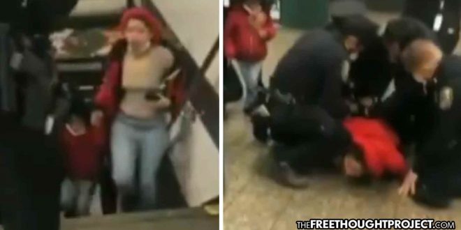 Cops Brutally Attack Mom in Front of Her Child for Improperly Wearing