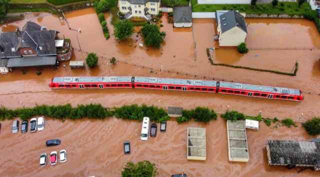 stichinės nelaimės, gamta, klimatas, lietus, potvyniai, Vokietija