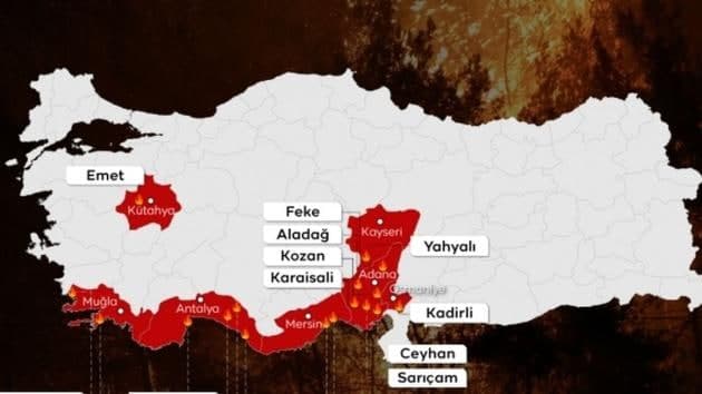 gaisrai, gamta, nelaimės, stichinės nelaimės, video, Turkija