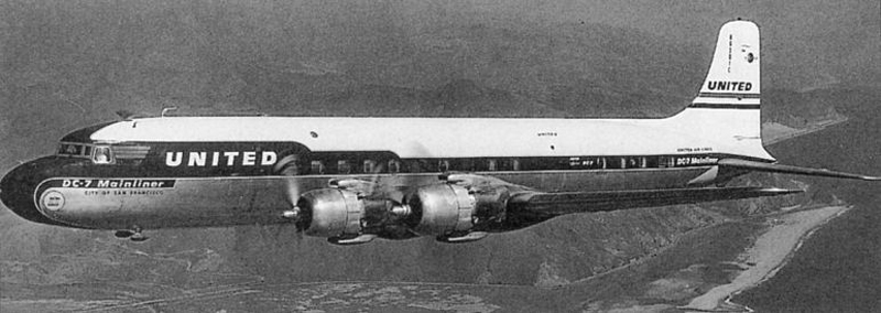 Antrasis orlaivis. DC-7 / N6324C
