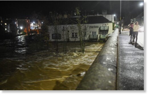 Potvyniai, nelaimės, gamta, stichinės nelaimės, vaizdo įrašai, Škotija
