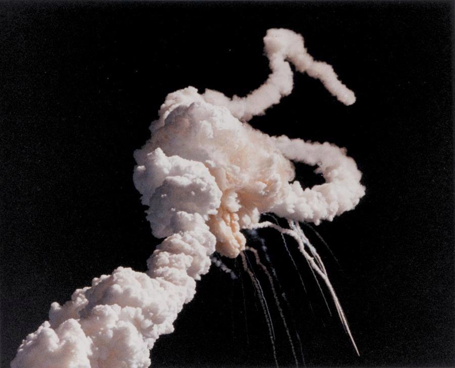 šią erdvėlaivio "Challenger" nuotrauką padarė NASA
