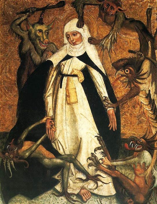 Hermina de Reimso kentėjo nuo vizijų ir susidūrimų su demonais