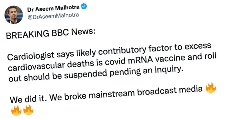 Žymus kardiologas ragina sustabdyti mRNA vakcinų vartojimą tiesioginės