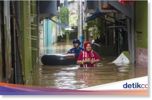Potvyniai Indonezijoje (vaizdas)