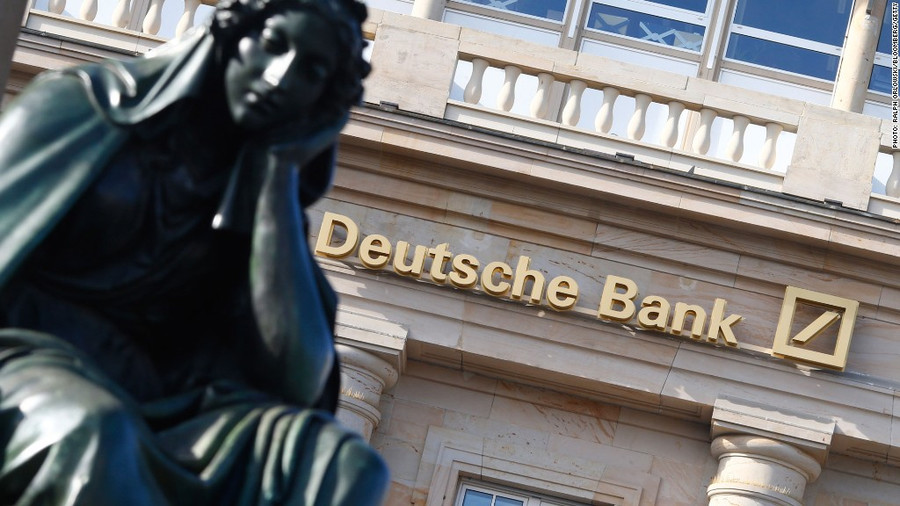Deutsch Banko akcijos krito