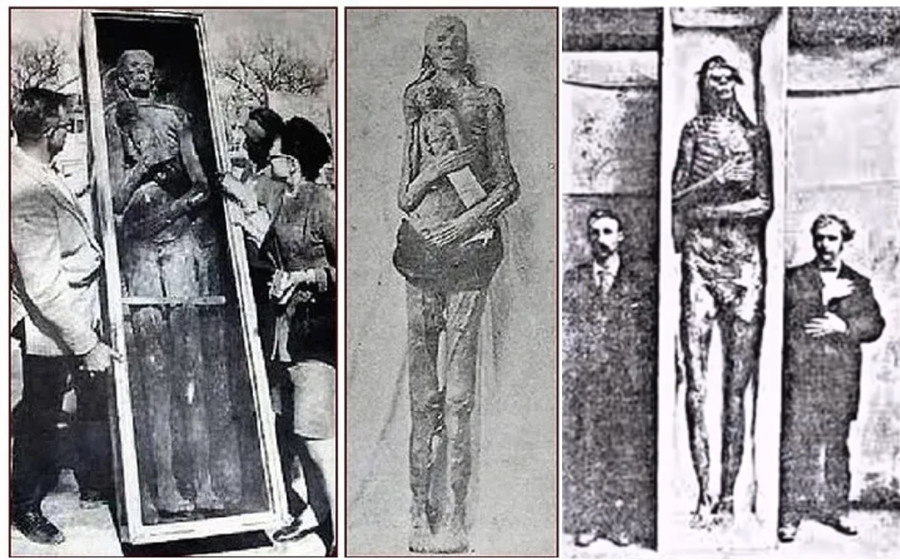 Milžiniški žmonių skeletai Loveloko urve, Nevada