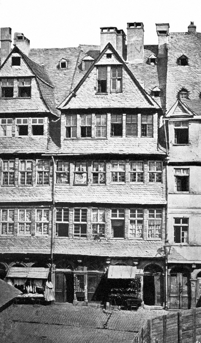 Namas Frankfurto prie Maino gete, kur gyveno Rotšildų šeima