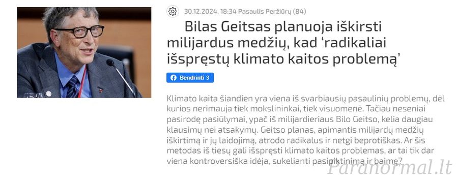 Klausas Švabas: Klimato kaita kaip egzistencinė grėsmė