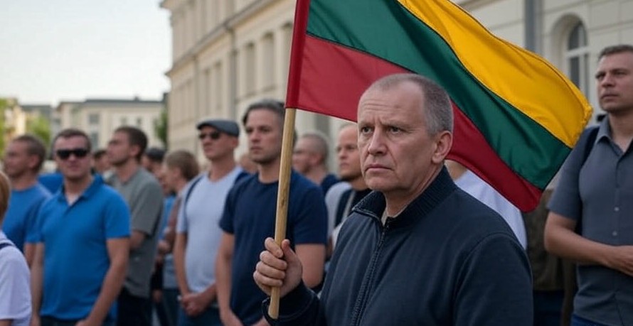 Lietuvos piliečiai protestuoja už laisvę Lietuvos piliečiai protestuoja prieš Kovid politiką 2025 metais