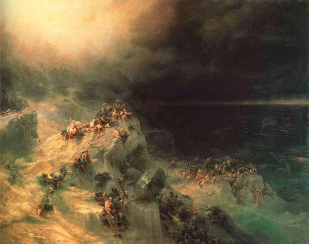 I. K. Aivazovskis. „Pasaulinis tvanas“ 1864 m.