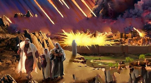 pasaulinės katastrofos, meteoritas, Sodoma ir Gomora, Sodoma, Gomora
