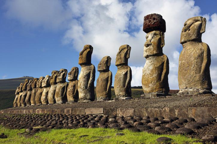 Velykų sala, Turistai, statulos, archeologija, Rapa Nui