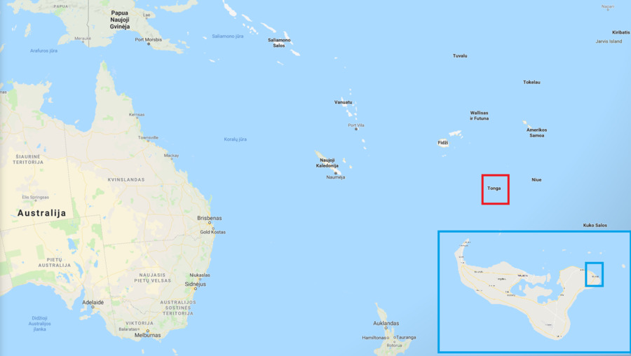 Tongo vartai google maps žemėlapyje