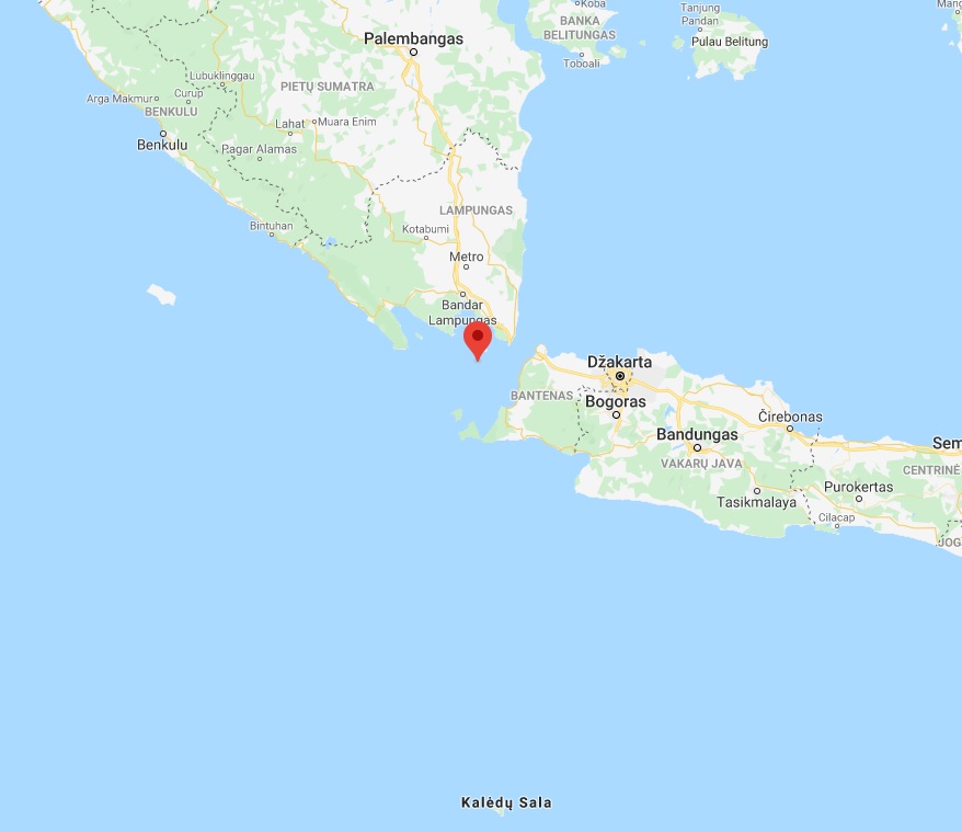 Seismologija, konspirologija, Ugnikalnis, Krakatau