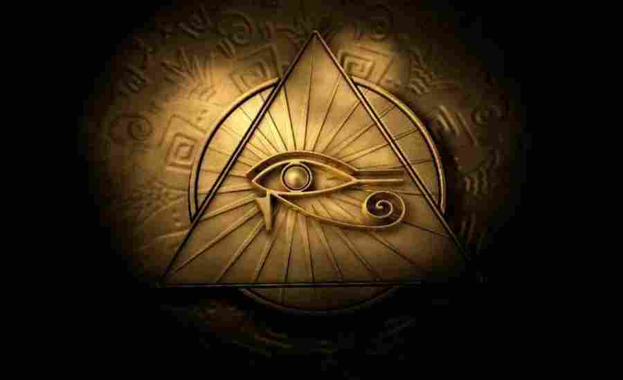 sąmokslo teorijos, piramidės, Šviesioji delta, Horo akis, Iliuminati