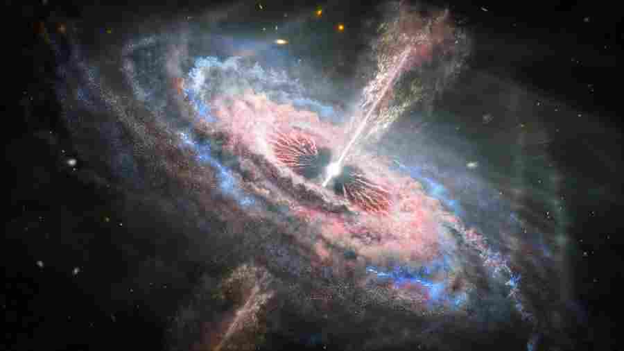 Kvazaras – ypatingai ryški aktyvi galaktika.