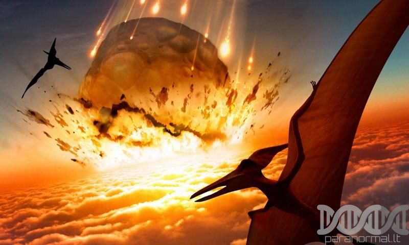 Dinozaurai išmirė, nukritus meteoritui