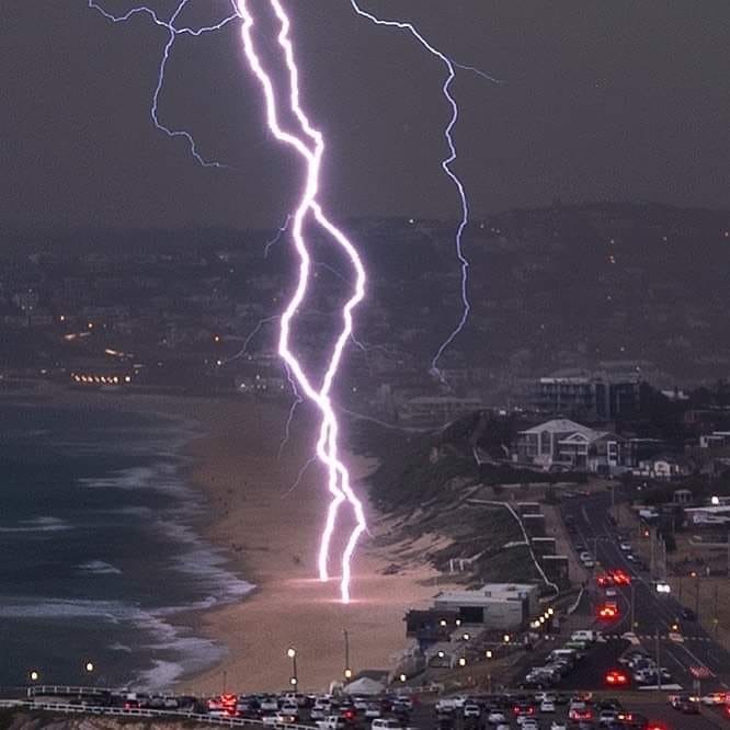 Žaibo smūgis Australijoje