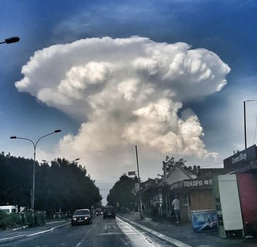 Branduolinis grybas išsigando Belgrado gyventojus